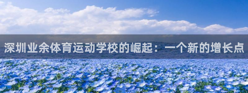 千亿国际官方正版app集团官网网址：深圳业余体育运动学校的崛